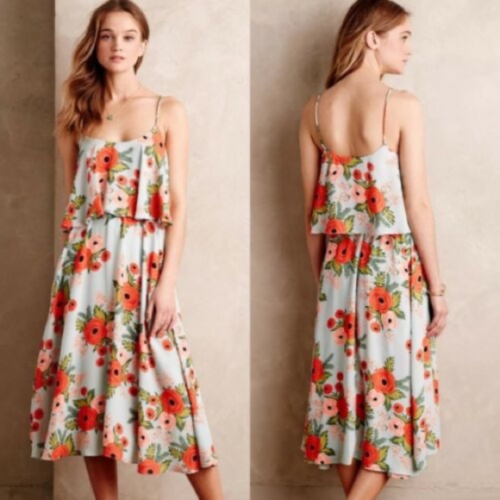 Rifle Paper Co X Paper Crown | Lauren Conrad | Anthropologie | Dress